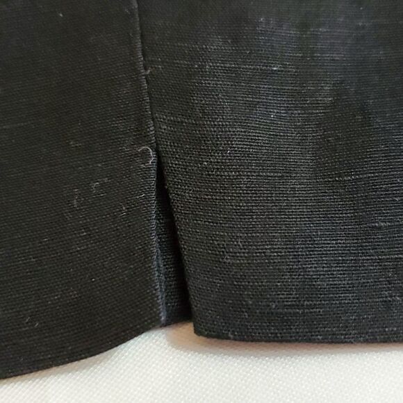 EDDIE BAUER/SLIM TROUSER TALL, NEW, BLACK SIZE 14, WOMEN'S, LINEN - Picture 9 of 12